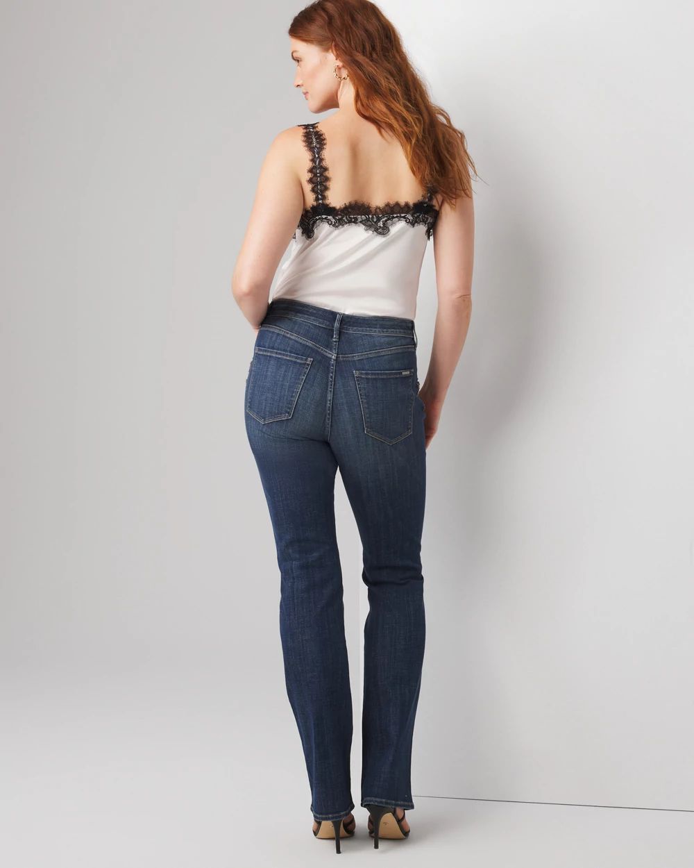 High-Rise Everyday Soft Denim™ Embroidered Bootcut Jeans click to view larger image.