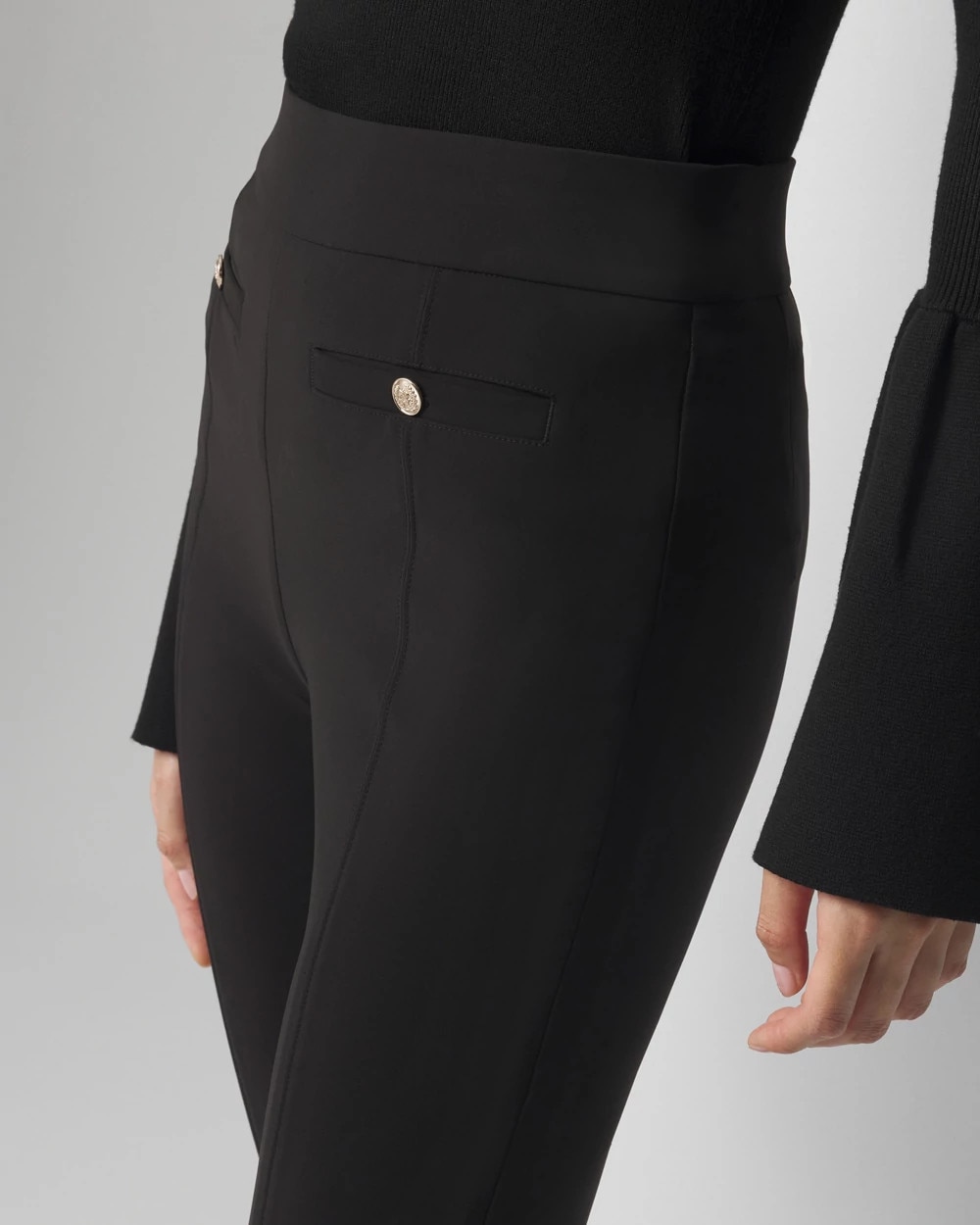 High-Rise Scuba Bootcut Pants