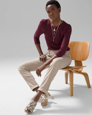 Mid-Rise Everyday Soft Denim™ Utility Slim Ankle Jeans