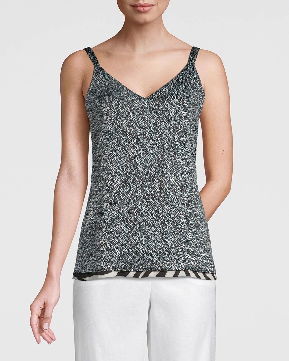 ULTIMATE REVERSIBLE ZEBRA/DOT CAMISOLE