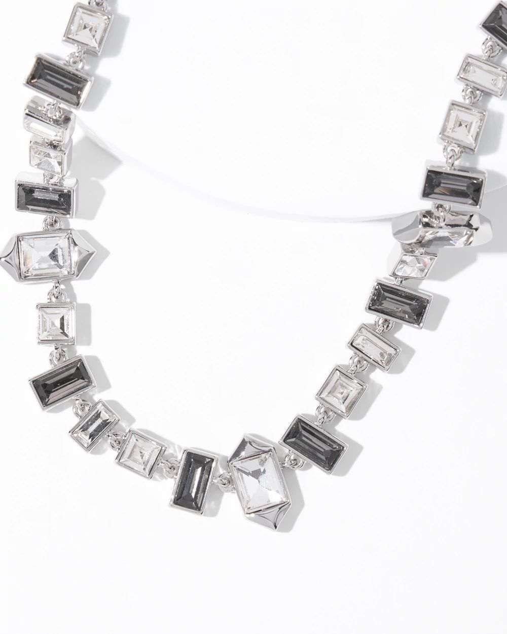 Art Deco Black Crystal Statement Necklace