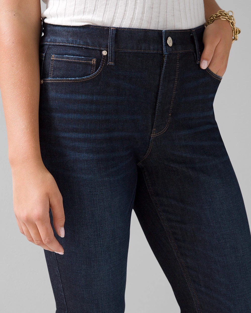 High-Rise Slim Jeans