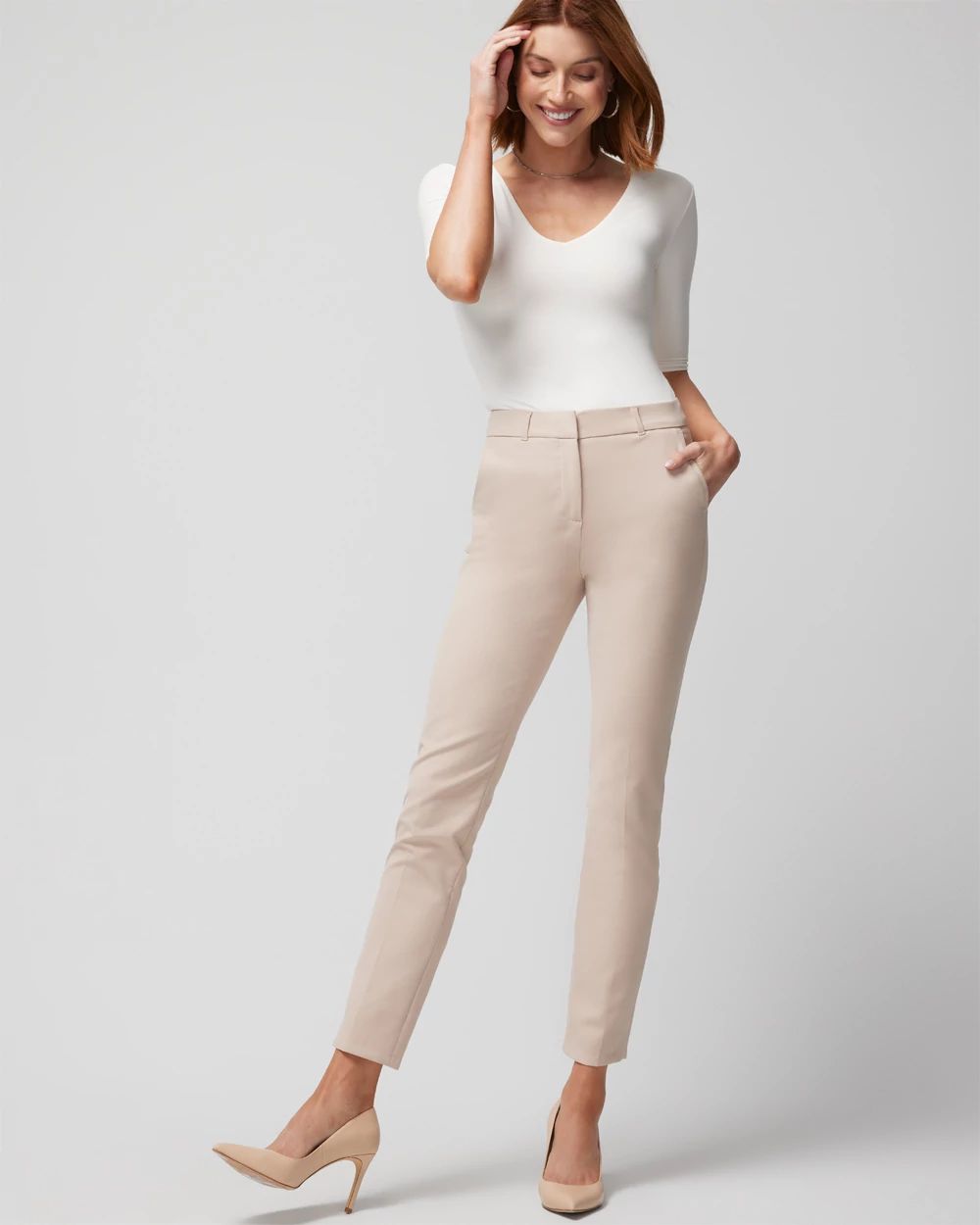 WHBM® Elle Slim Ankle Comfort Stretch Pant