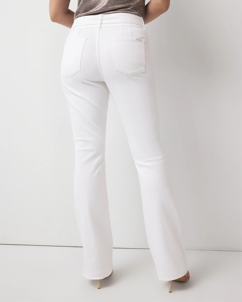 Curvy Extra High-Rise Belted Skinny Flare Jean