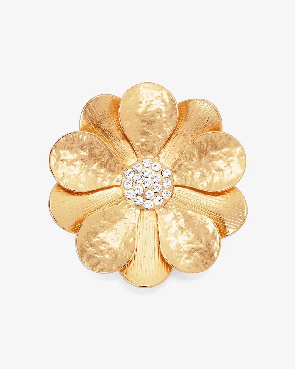 Goldtone Metal Flower Pin