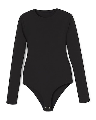 Tシャツ・カットソー BADBLOOD Beyond Soft Bodysuit Long Sleeve Charcoal w-jst24-0 WHBM FORME™ All Ways Stretch Long-Sleeve Bodysuit | White
