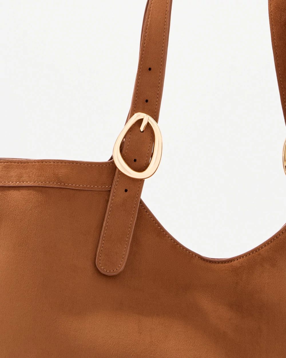 Faux Suede Tote Bag click to view larger image.