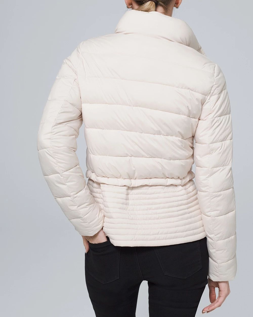 Peplum Puffer Jacket