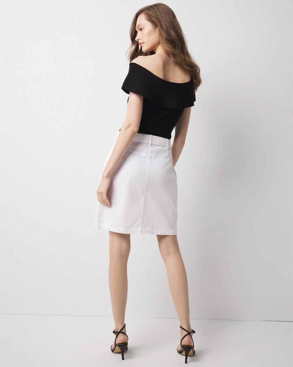 Belted Cargo Mini Skirt