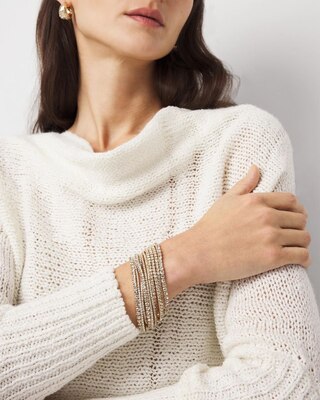 Rhinestone 10-Pack Stretch Bracelets