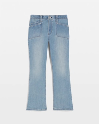 High-Rise Double Pocket Kick Flare Jean click to view larger image.