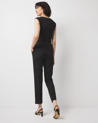 Pinstripe Straight Ankle Pant click to view larger image.