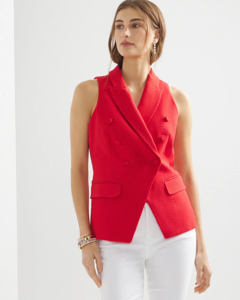 WHBM Textured Studio Vest