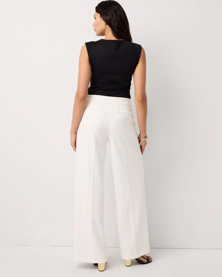 Knit Crepe Pull-On Wide Leg Pant click to view larger image.