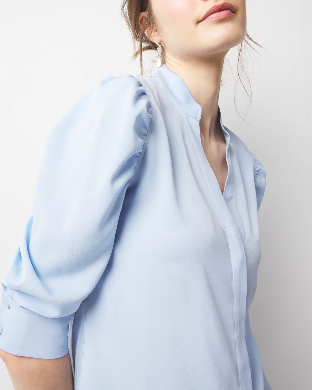Ruched Sleeve Shirt
