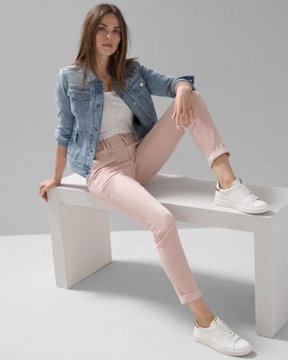 Mid-Rise Everyday Soft Denim™ Utility Slim Ankle Jeans