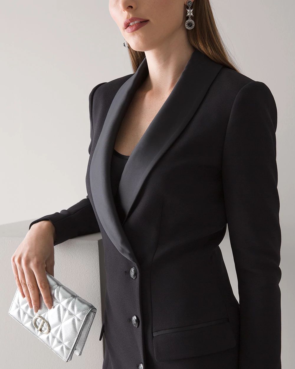 Long-Sleeve Blazer Dress click to view larger image.