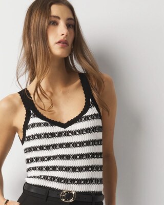 Textured Sweater Tank Top