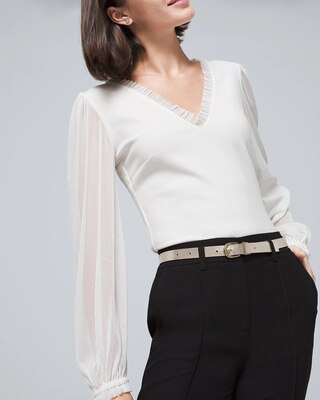 Reversible Metallic Skinny Belt