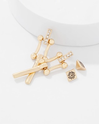 Pavé Links Earrings click to view larger image.