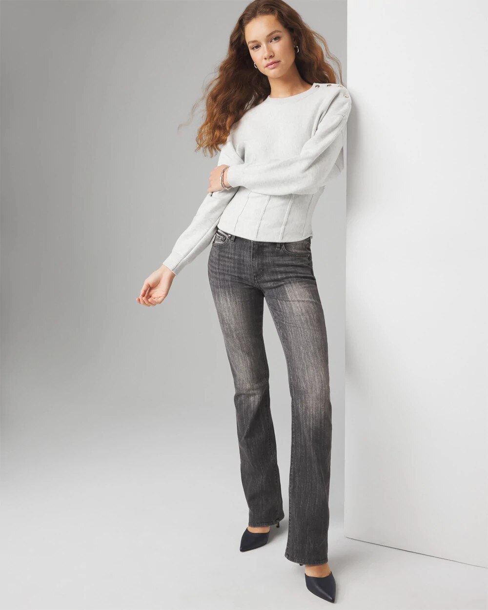 Corset-Inspired Pullover Sweater - image 2