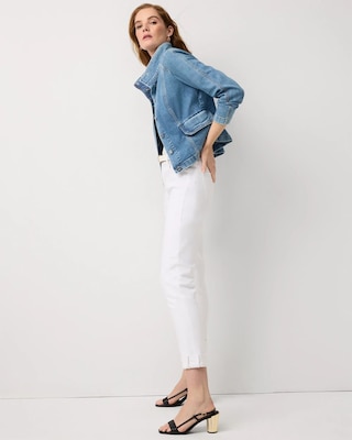 Seamed Featherweight Denim Jacket click to view larger image.