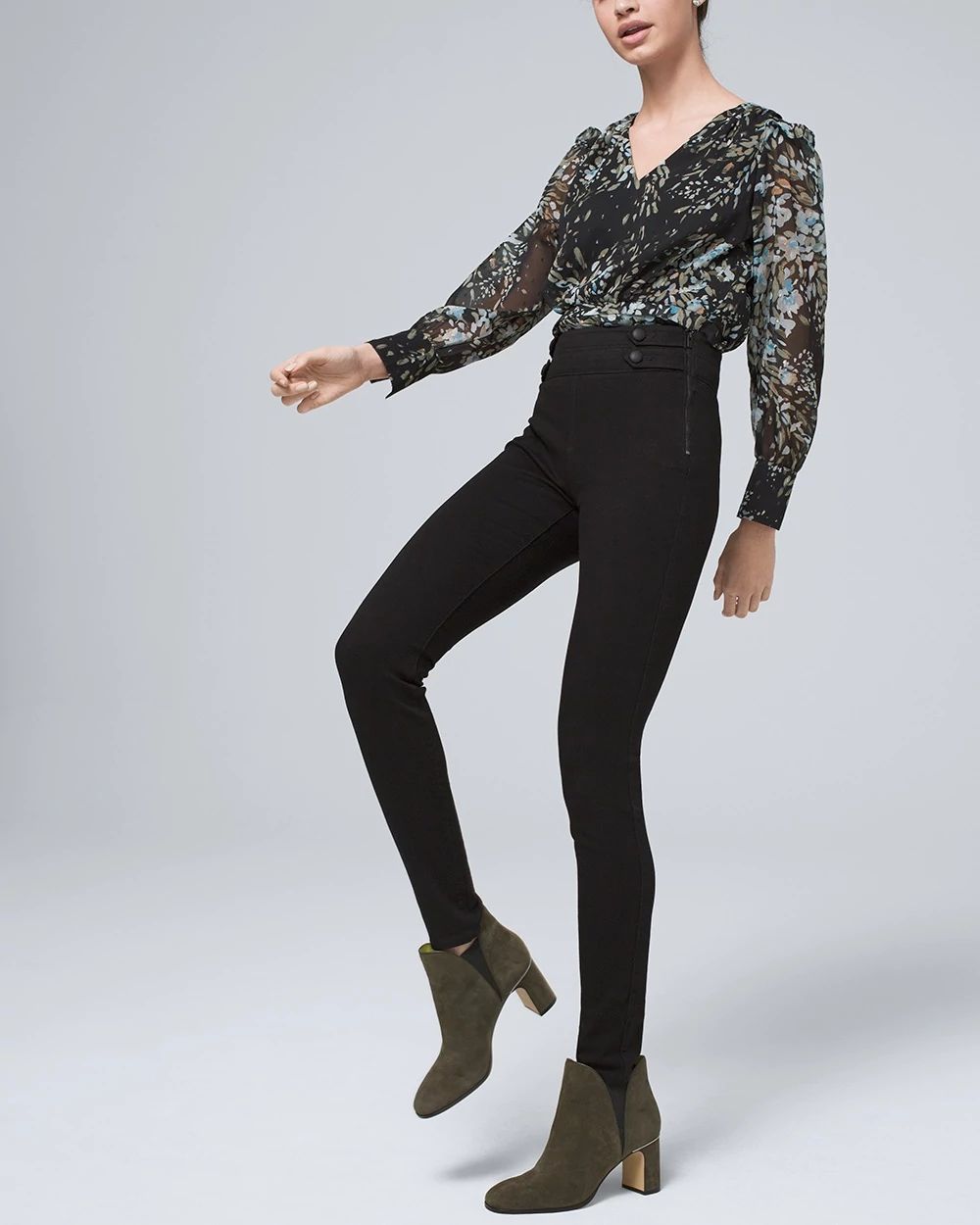 Petite Sculpt High-Rise Skinny Ankle Jeans click to view larger image.