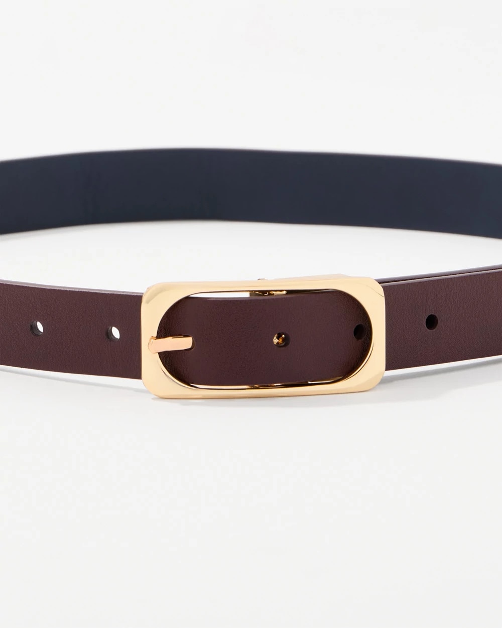Reversible Faux Leather Pant Belt