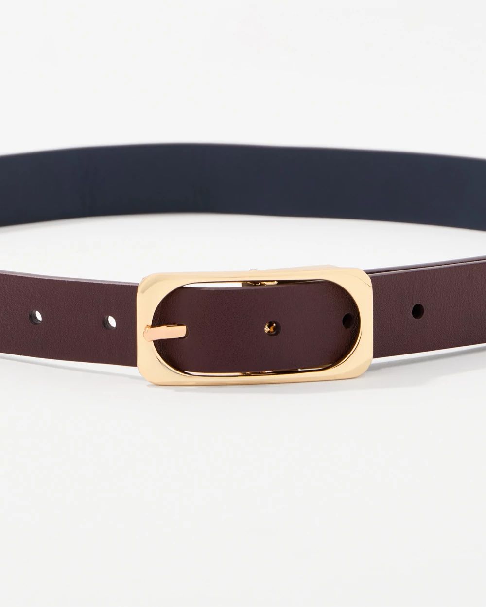 Reversible Faux Leather Pant Belt click to view larger image.