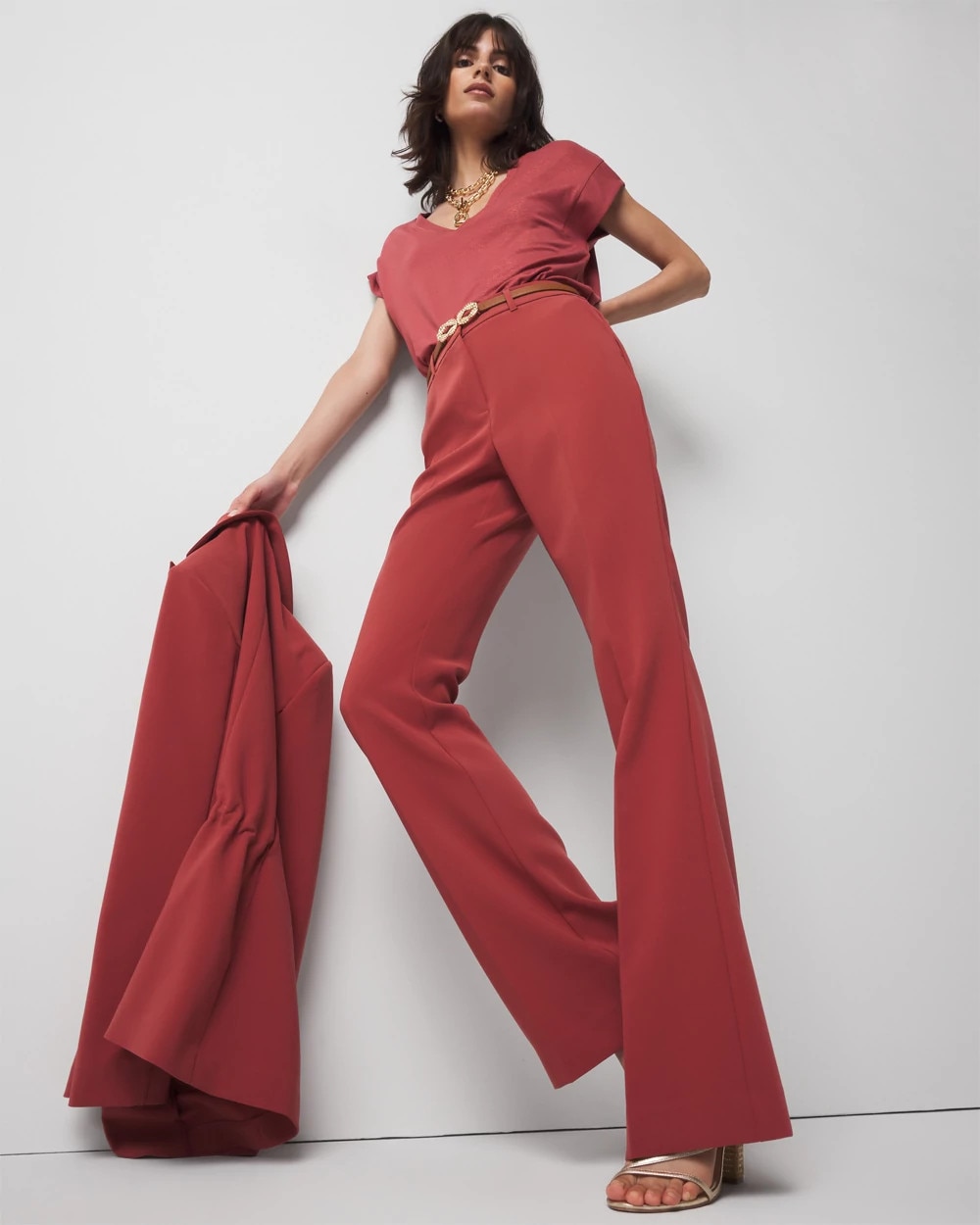 High-Rise Flare Trouser