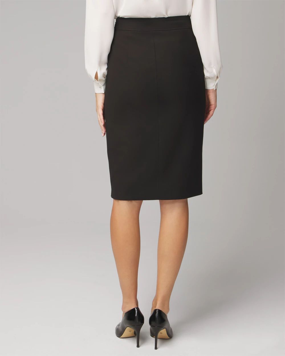 Comfort Stretch Pencil Skirt click to view larger image.