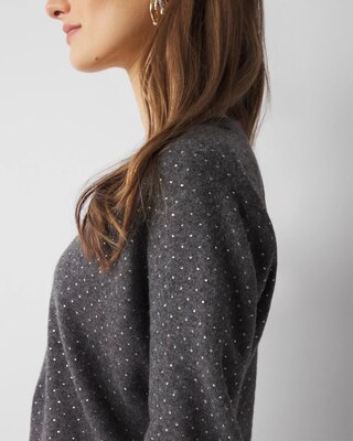 Embellished V-Neck Sweater
