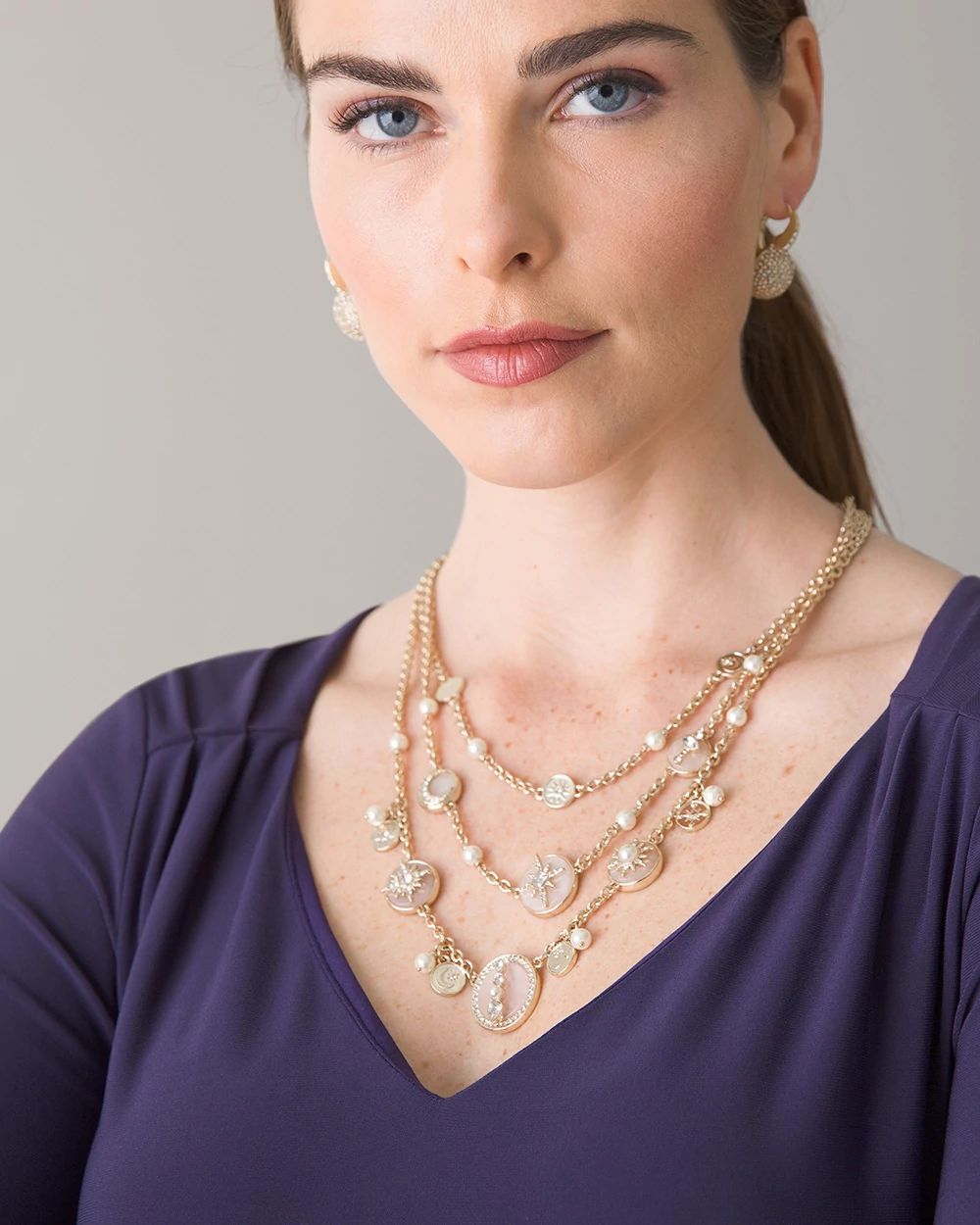 White house black market jewelry top