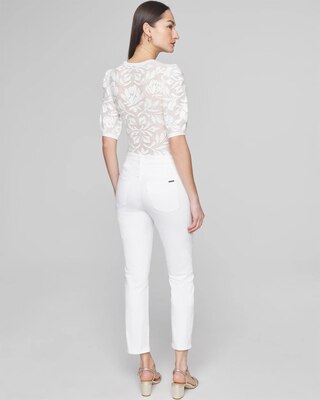 High-Rise Slim With Slit Crop Jeans click to view larger image.