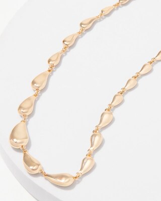 Gold Scalloped Necklace