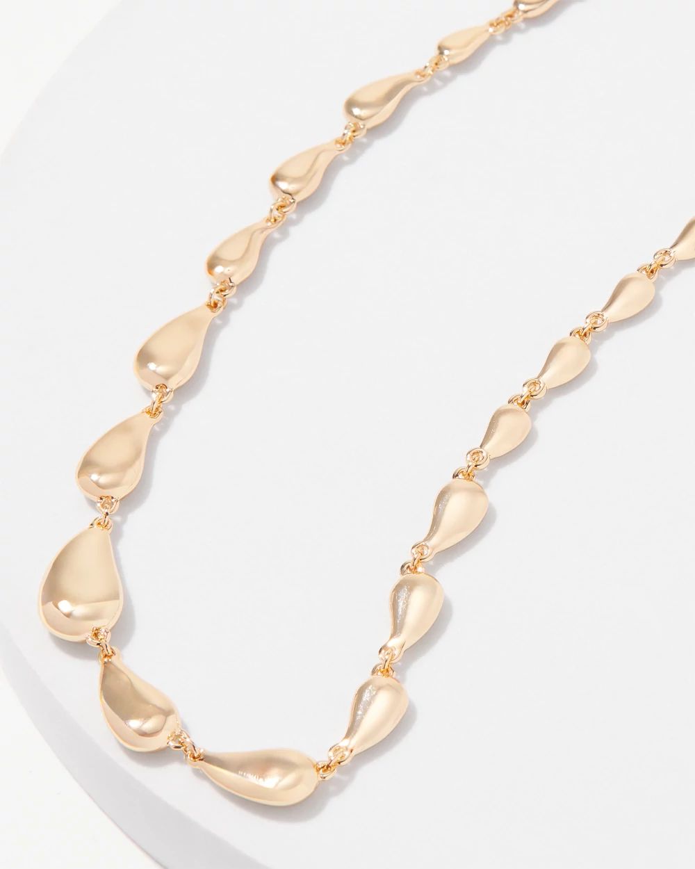 Gold Scalloped Necklace