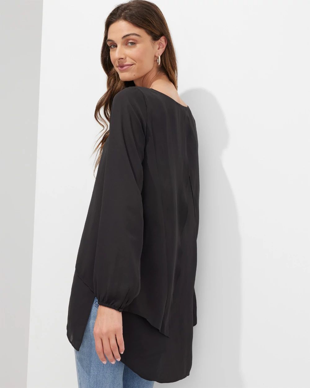 Outlet WHBM Tiered Hem Tunic click to view larger image.