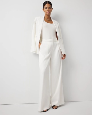 Satin Ultra Wide Leg Pant click to view larger image.