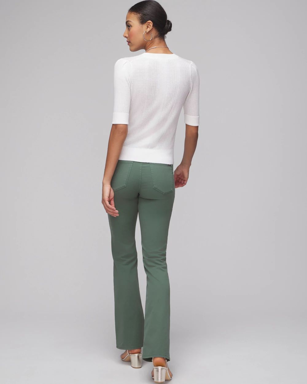 Cashmere-Blend Elbow-Sleeve Sweater