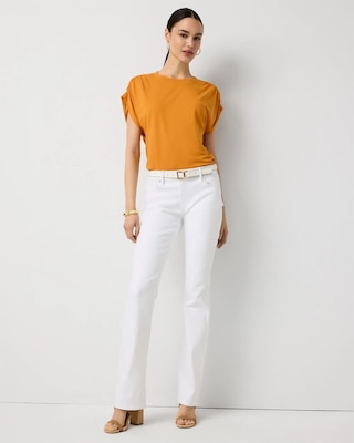 Ruched Shoulder Tee click to view larger image.