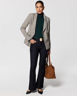 Zip-Up Mock Neck Pullover click to view larger image.