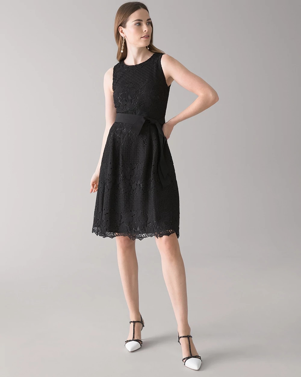 Lace Fit & Flare Dress