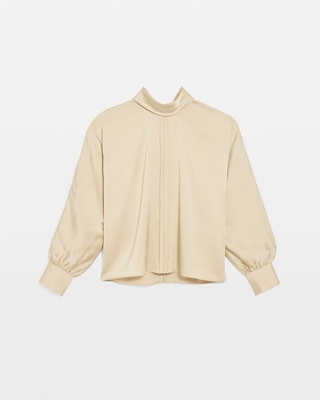 Tie Back Satin Blouse click to view larger image.