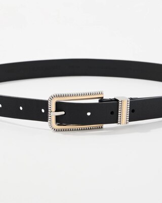 Etched Mixed Metal Pant Belt click to view larger image.