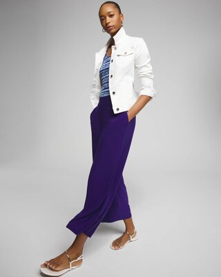 Outlet WHBM Knit Wide-Leg Crop