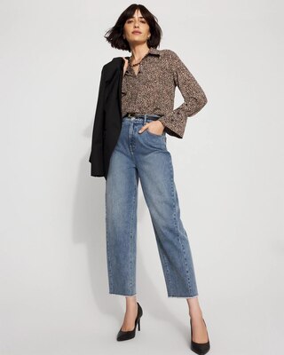 Long-Sleeve Flare Cuff Shirt click to view larger image.