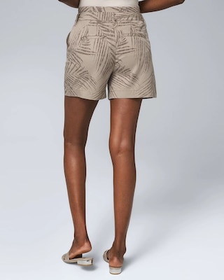 5-Inch High-Rise Palm-Print Shorts