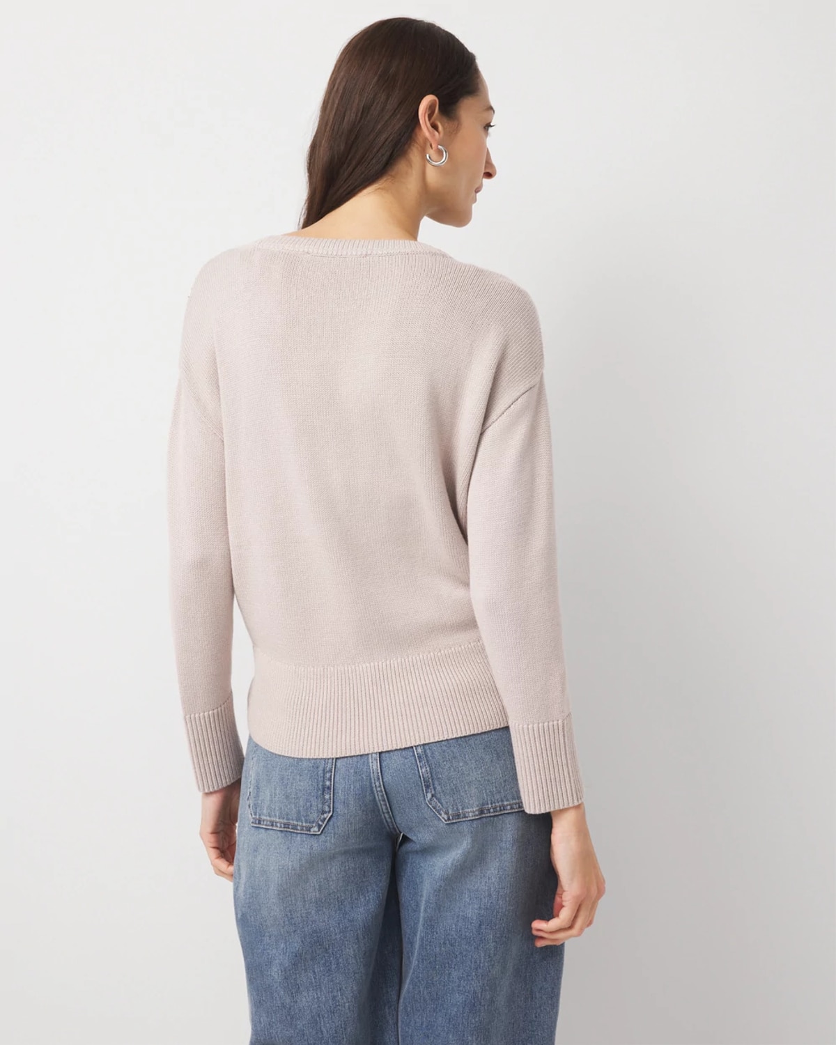 White House Black Market Rhinestone Crewneck Sweater