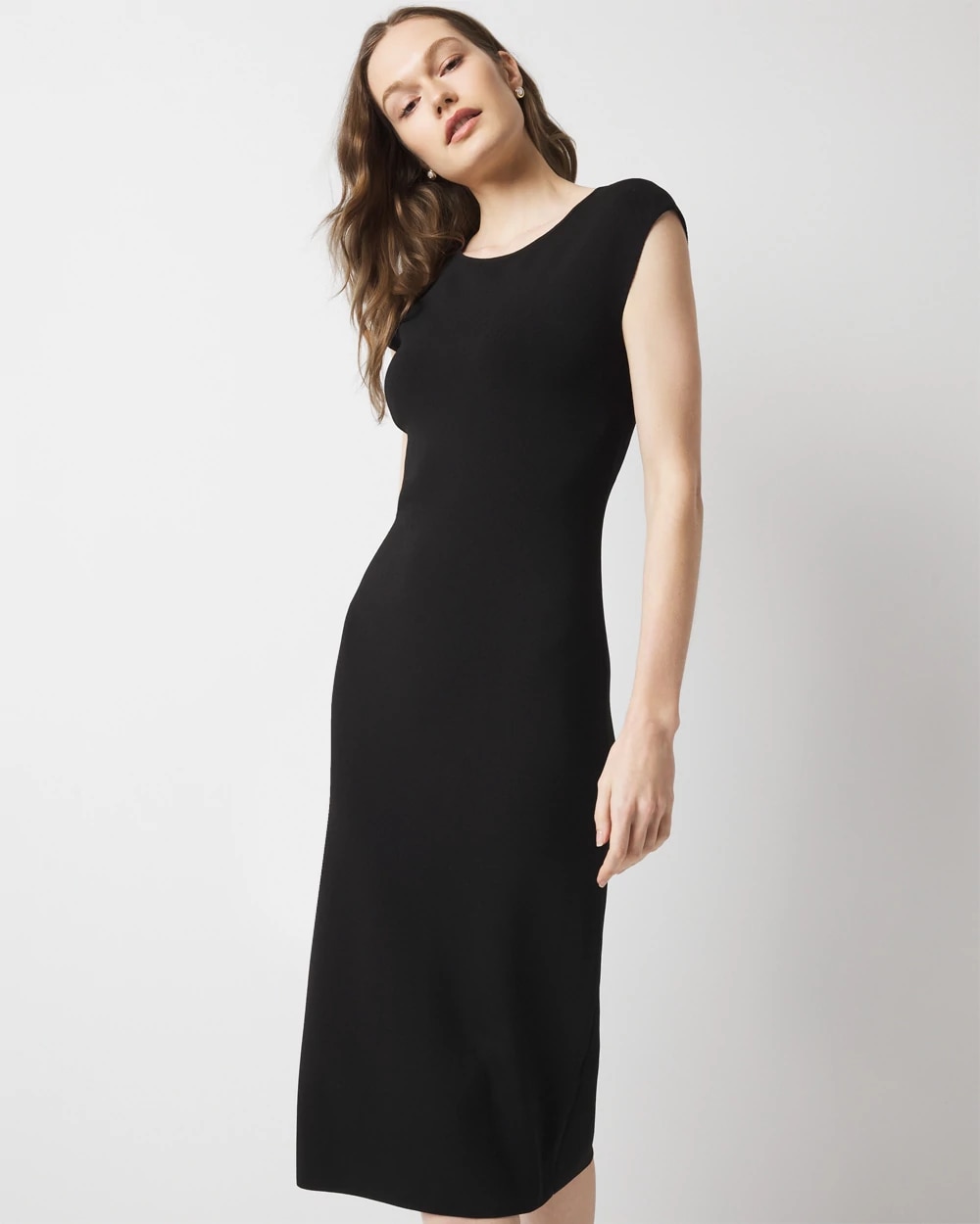 WHBM FORME Sculpt Stretch Backless Dress | White House Black Market WHBM FORME Sculpt Stretch Backless Dress | White House Black Market