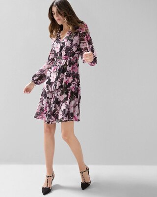 Long-Sleeve A-Line Shirtdress